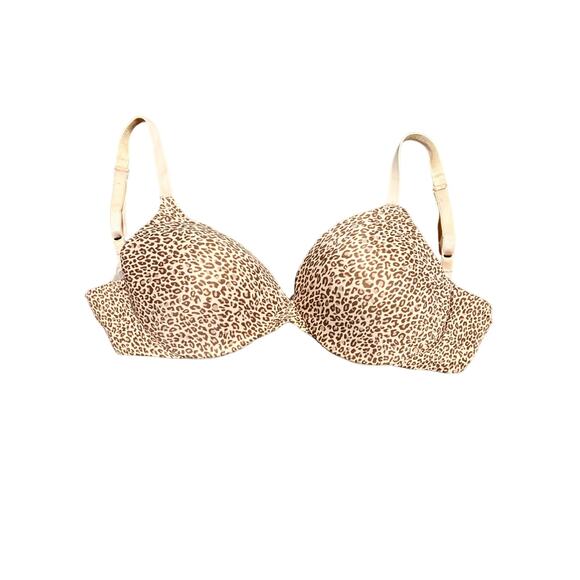 BALI Leopard Print 34D Underwire, Lined, Adjustable, Hook Loop, Light Padding - Picture 1 of 5